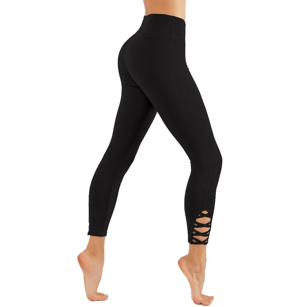 CRIS Cross Leg Cutouts 7/8 Length leggings